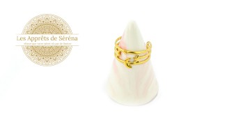 bague étoiles pour pendentifs en acier doré