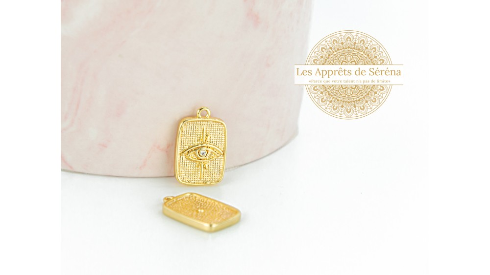 pendentif laiton œil