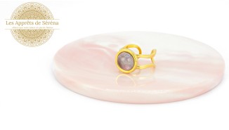 copy of Support bague serpent en acier inoxydable doré plaqué 18K