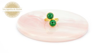 copy of Support bague serpent en acier inoxydable doré plaqué 18K