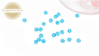 abaques à facettes 6x5mm turquoise AB
