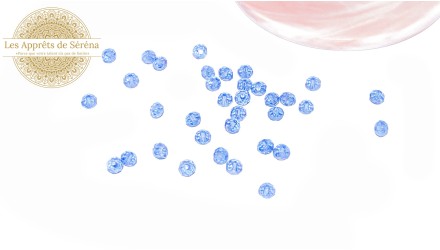 abaques à facettes 6x5mm bleu acier AB