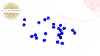 abaques à facettes 6x5mm bleu marine