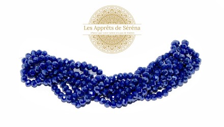 copy of 50 Perles abaques à facettes 8x6mm bleu opale