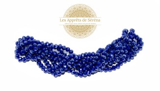copy of 50 Perles abaques à facettes 8x6mm bleu opale