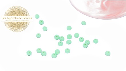 abaques à facettes 6x5mm vert pacifique
