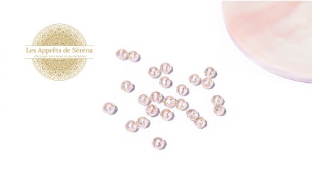 abaques à facettes 6x5mm rose AB