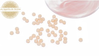 abaques à facettes 6x5mm rose porcelaine