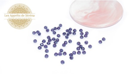 abaques à facettes 6x5mm violet AB