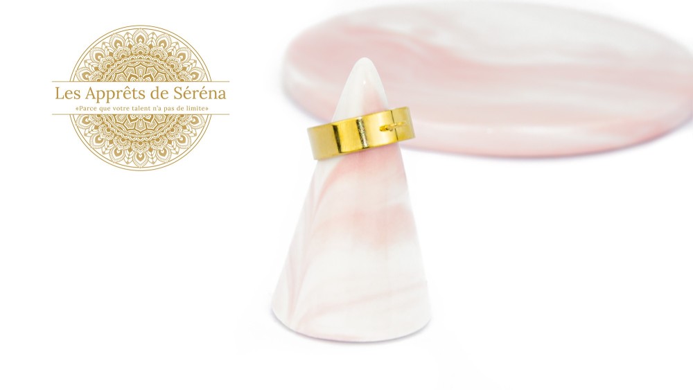 copy of Support bague serpent en acier inoxydable doré plaqué 18K