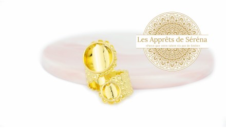 copy of Support bague serpent en acier inoxydable doré plaqué 18K