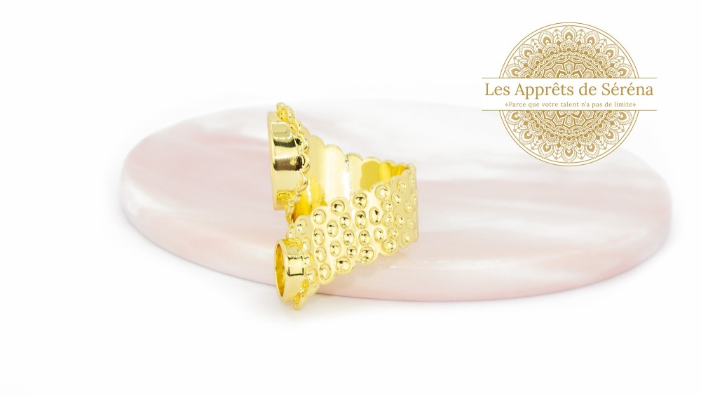 bague double cabochon