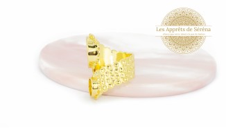 copy of Support bague serpent en acier inoxydable doré plaqué 18K