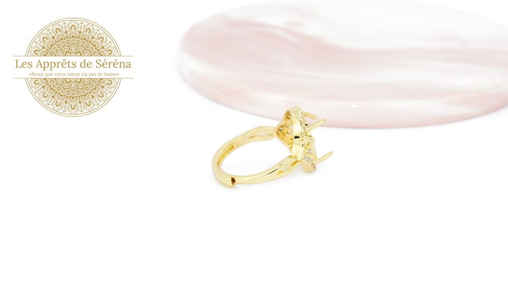copy of Support bague serpent en acier inoxydable doré plaqué 18K