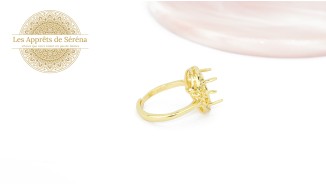 copy of Support bague serpent en acier inoxydable doré plaqué 18K