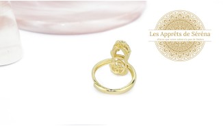 copy of Support bague serpent en acier inoxydable doré plaqué 18K
