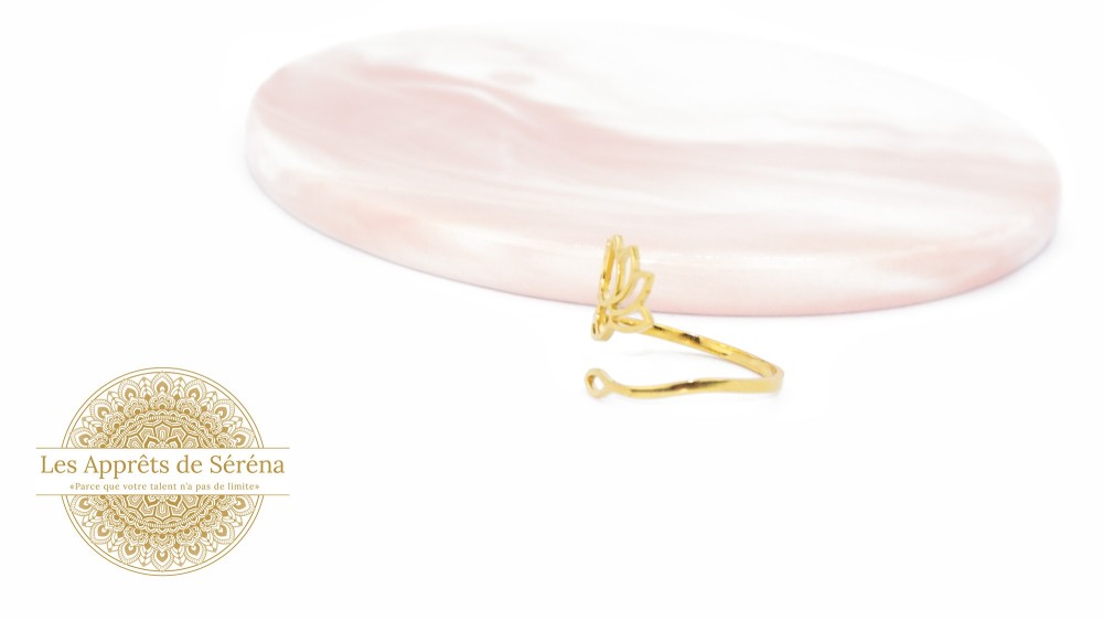 copy of Support bague serpent en acier inoxydable doré plaqué 18K