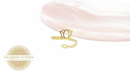 Support bague lotus