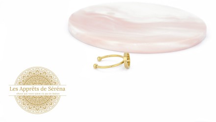 copy of Support bague serpent en acier inoxydable doré plaqué 18K