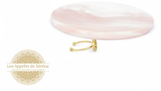 Bague support cabochon 8mm en acier 201 doré
