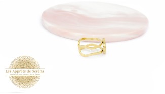 copy of Support bague serpent en acier inoxydable doré plaqué 18K