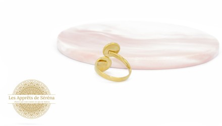 copy of Support bague serpent en acier inoxydable doré plaqué 18K