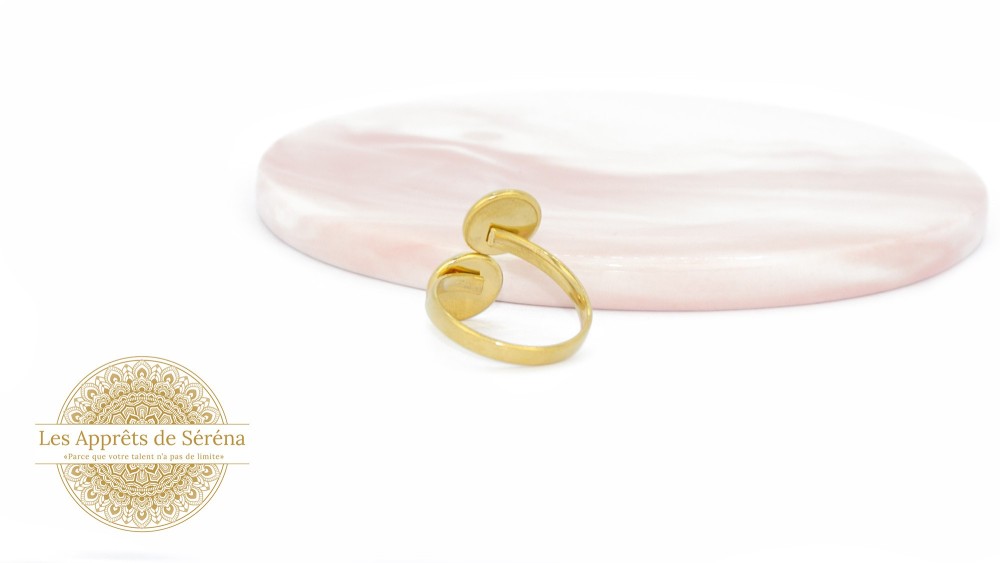 copy of Support bague serpent en acier inoxydable doré plaqué 18K