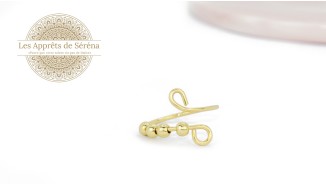 copy of Support bague serpent en acier inoxydable doré plaqué 18K