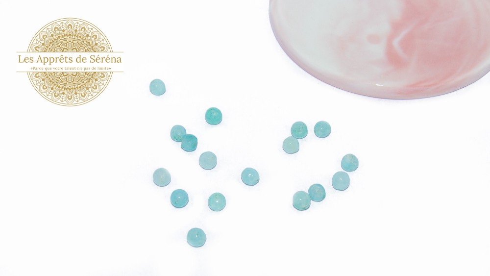 30 Perles 6mm à facettes en jade