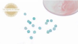 30 Perles 6mm à facettes en jade