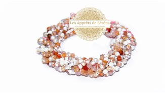 30 Perles 6mm à facettes en agate de feu naturelle teintée orange