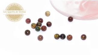copy of 30 Perles 6mm à facettes en agate bleu à rayures grade A