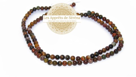 copy of 30 Perles 6mm à facettes en agate bleu à rayures grade A