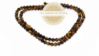 copy of 30 Perles 6mm à facettes en agate bleu à rayures grade A