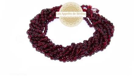 jade naturelle teintée bordeaux