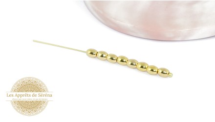 intercalaires ovales  5x4mm en zamak doré