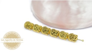 copy of Perles Bouddha 11mm en zamak argent