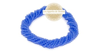 copy of 50 Perles abaques à facettes 8x6mm bleu opale