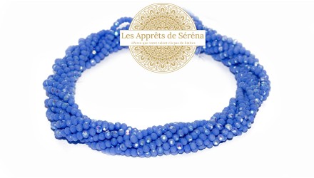 Perles abaques verre à facettes 4x3mm