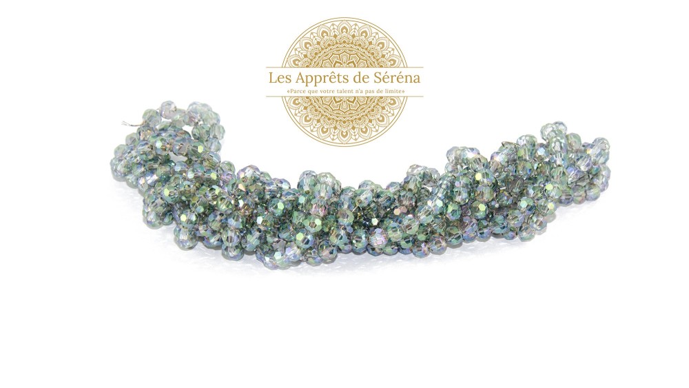 copy of 50 Perles abaques à facettes 8x6mm bleu opale