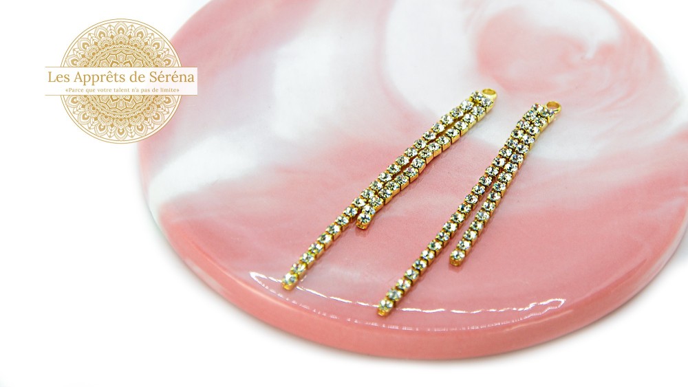 pendentif strass laiton