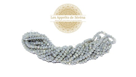 copy of 50 Perles abaques à facettes 8x6mm bleu opale
