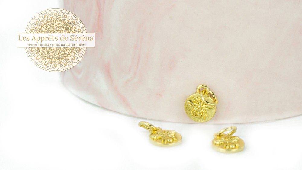 pendentif abeille laiton