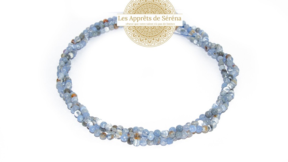 50 Perles à facettes 4x2mm en agate de feu