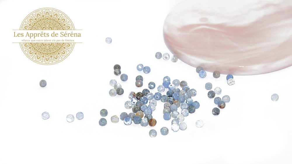 facettes 4x2mm en agate de feu naturelle