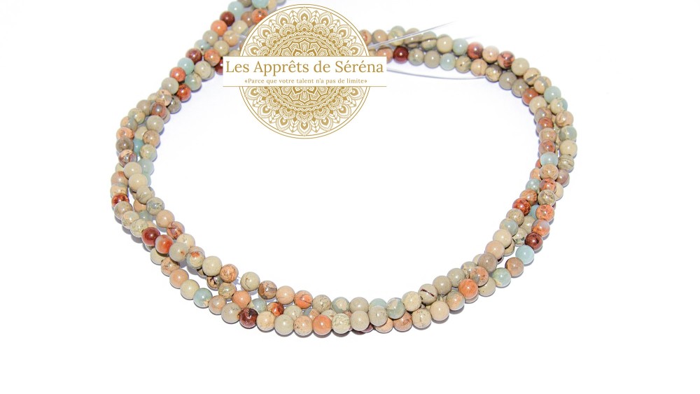 copy of 30 Perles 6mm à facettes en agate bleu à rayures grade A
