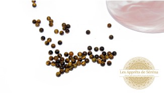lisses 4x2mm en œil de tigre grade ab+