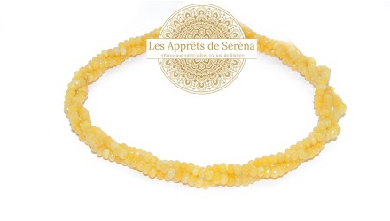 copy of 30 Perles 6mm à facettes en agate bleu à rayures grade A