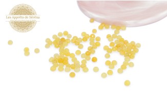 facettes 4x2mm en jade naturelle teintée jaune