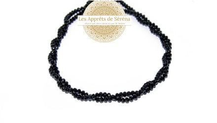 agate naturelle teintée noire